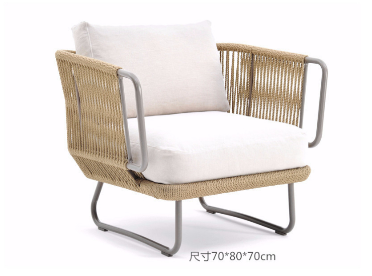 Outdoor Rattan Sofa Combination Rattan Rattan Chair Leisure Sofa Hotel Villa Model Room Rattan Chair Sofa (Delivery & Installation Fee To Be Quoted Separately)