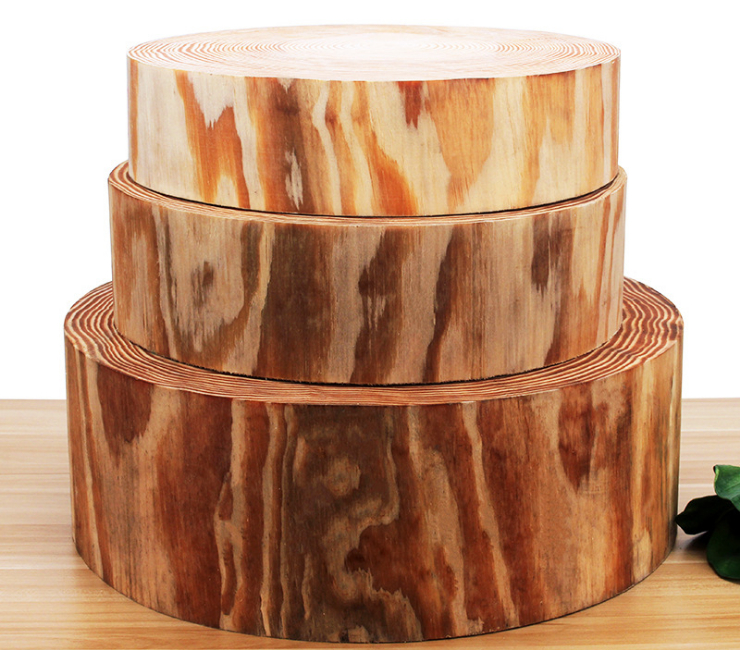 松木砧板 圆形实木菜板厨房切菜板刀板酒楼商用剁肉砍骨头菜墩整木