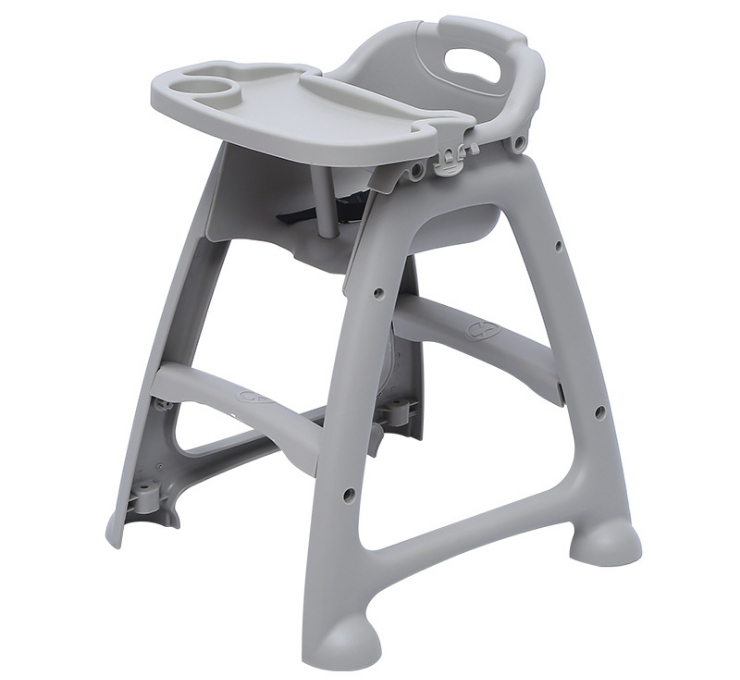 塑料嬰兒餐椅兒童餐椅BB凳靠背椅餐廳多功能寶寶餐椅 (自行安裝)