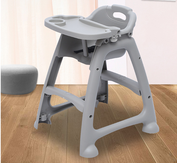 塑料婴儿餐椅儿童餐椅BB凳靠背椅餐厅多功能宝宝餐椅 (自行安装)