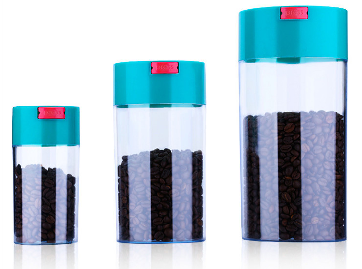 塑料密封罐真空咖啡豆保鲜茶叶零食罐储物罐