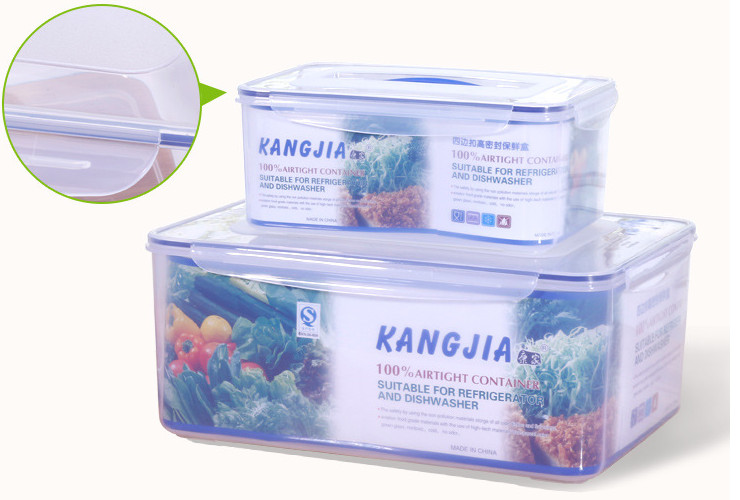 手提密封盒塑料保鲜盒批发长方形大容量收纳盒冰箱食品盒
