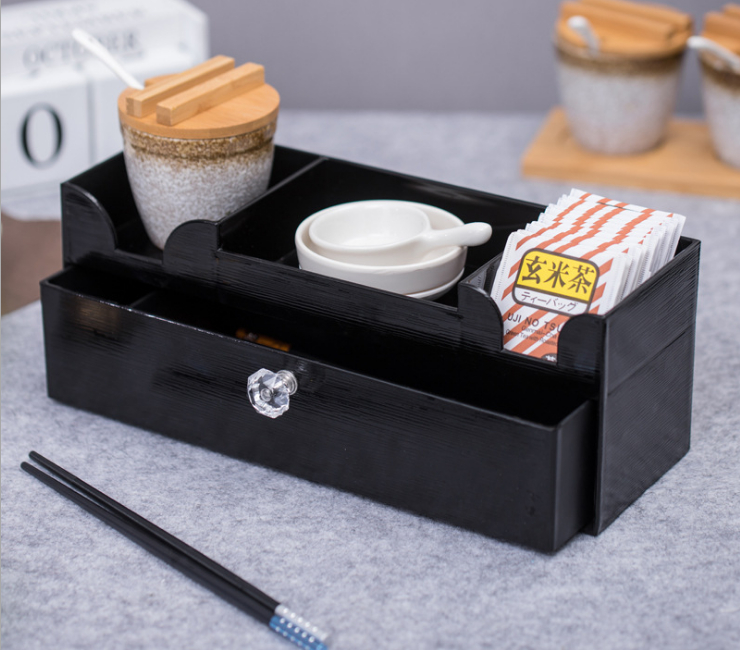 抽拉式筷子勺子收納盒家用廚房多功能筷子置物架塑料盒筷子盒 - 關閉視窗 >> 可點按圖像