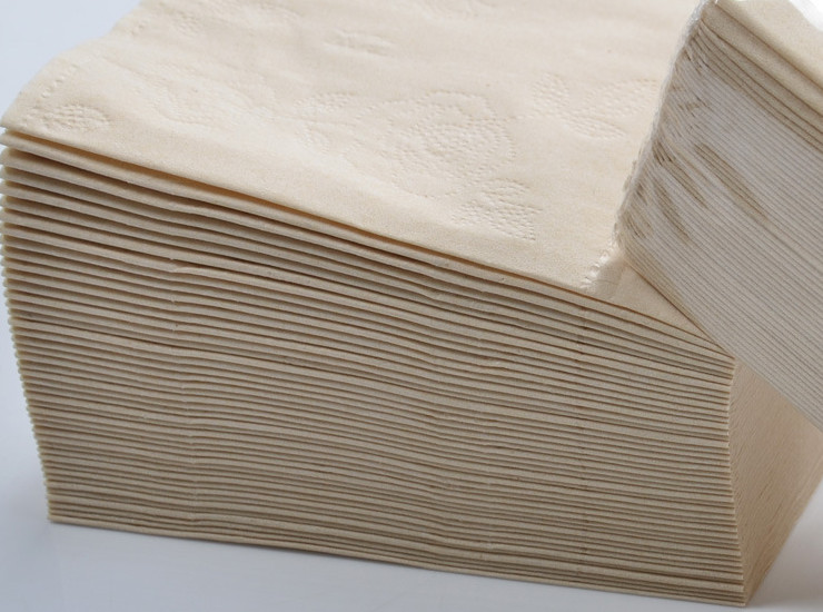 (即取一次性餐巾纸现货) (箱/100包/10000张) 竹浆原木本色餐巾纸 原生竹浆3层加厚抽纸