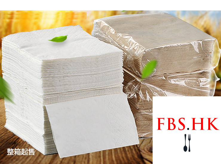 (Ready One-time Disposables Paper Napkin Tableware) (Box /100 Pack / 5000 Sheets) Double-Layer Original Natural Wood Color Floral-Pattern Napkin Original Bamboo Pulp