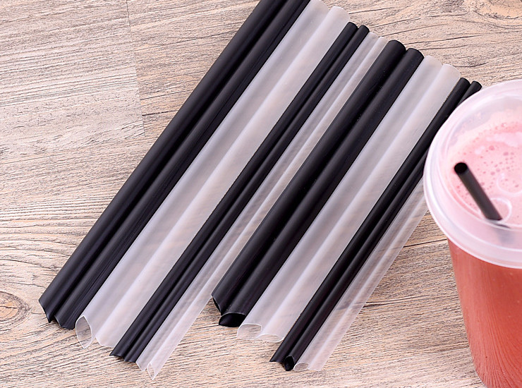 (Ready One-time Disposables Take-away Tableware) (Box/2000/5000 Pcs) One-time-use Disposable Single-Pearl Film Packaging Straw Pearl Straw Suction Tube Milk Straw