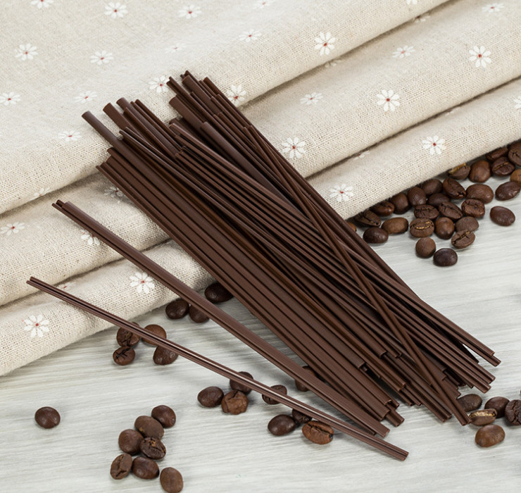 (Ready One-time Disposables Take-away Tableware) (Box/5000 Pcs) One-time Disposal Stirrer Straws for Hot Drinks Hot Coffee Two Holes Thickened