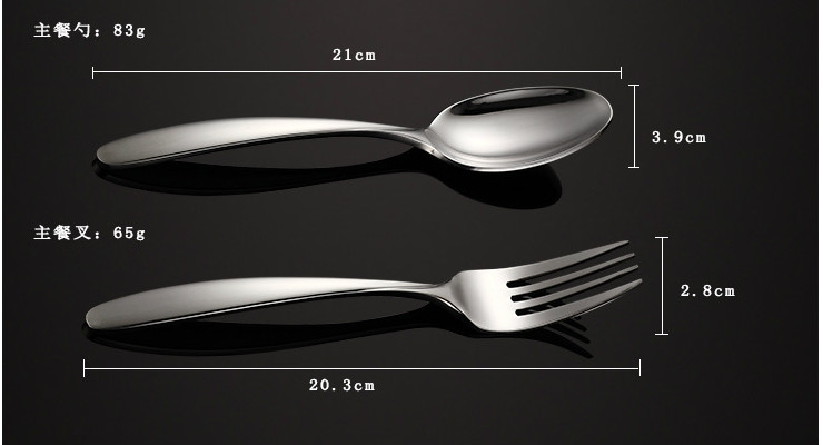 (Ready Stainless Steel Tableware Stock) British Costa Original Export 304 Stainless Steel Knife Fork Spoon