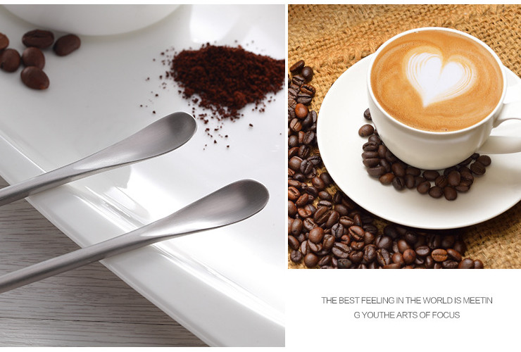 (Ready-stock Stainless Steel Tableware) 304 Stainless Steel Creative Round Handle Coffee Stirrer Bar Cold Drink Cocktail Stirrer