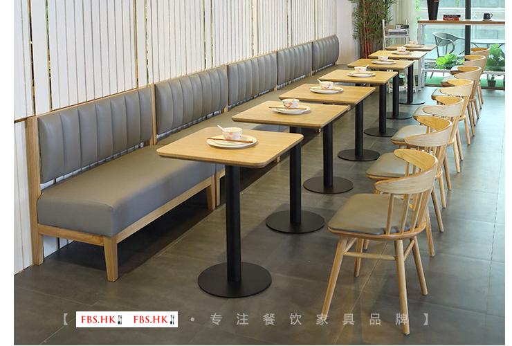 Restaurant Tables Chairs Fast Food Tables and Chairs Dessert Shops Restaurants Beverage Shops Cafe Tables and Chairs Solid Wood Commercial (Delivery & Installation Fee To Be Quoted Separately)