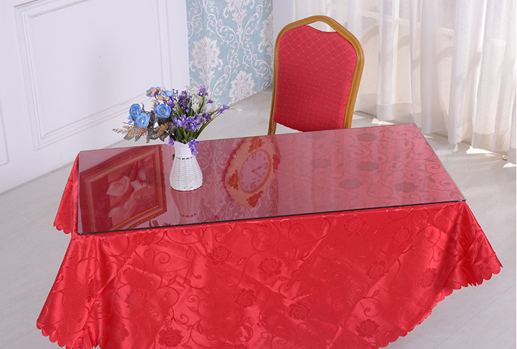 圓形桌面鋼化玻璃檯面酒店飯店茶几面大圓桌面