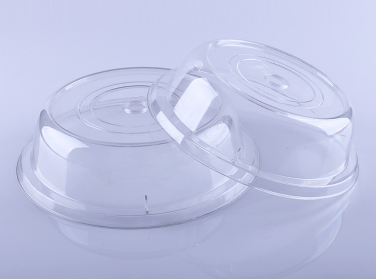 圓形飯菜罩食品罩亞克力透明菜蓋開孔平面蓋餐桌罩點心蓋子食物罩 (多尺寸)