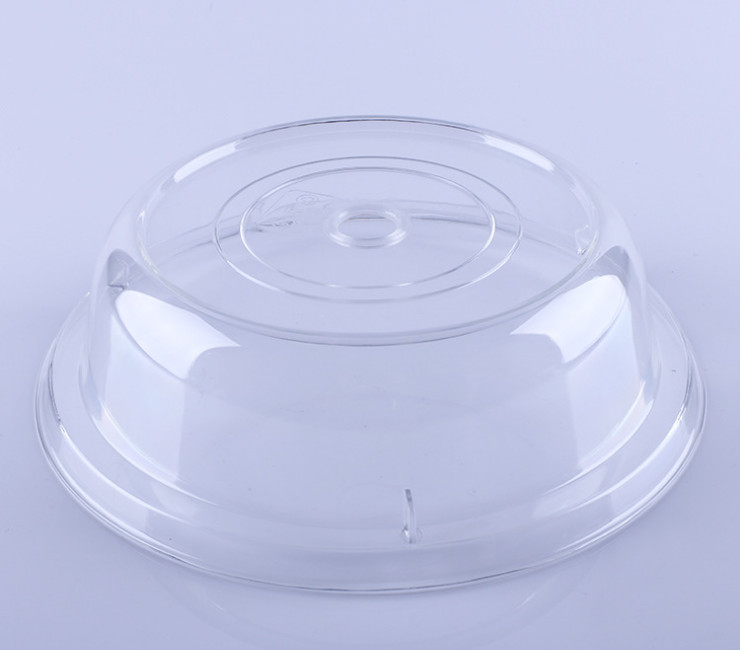 Round Meal Cover Food Cover Acrylic Transparent Dish Cover Opening Flat Cover Table Cover Snack Cover Food Cover (Multi-Size)