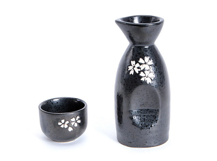 Sakura Cup Ceramic Wine Set Creative Tableware Japanese And Korean Style Sake Cup Fashion Spirits Cup Hotel Hip Flask