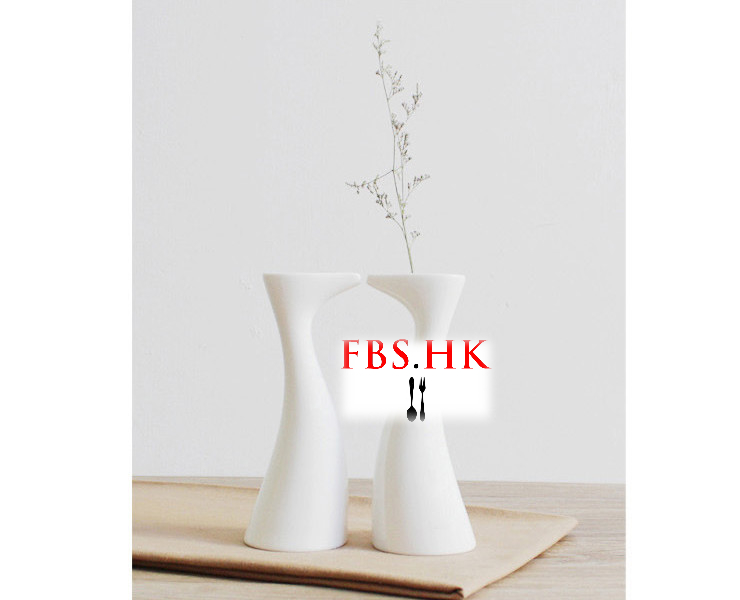 簡約陶瓷花插辦公室客廳小花瓶 家居裝飾擺件創意純白多造型花器