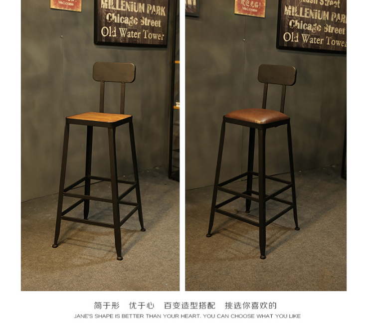 Simple Solid Wood Bar Tables And Chairs Milk Tea Shop Coffee Shop Leisure High Bar Table Against The Wall Multi-Person Bar Table (Delivery & Installation Fee To Be Quoted Separately)