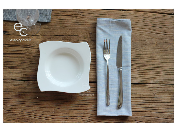 簡約純白陶瓷西餐具創意異形風車碗沙拉甜品意麵碗