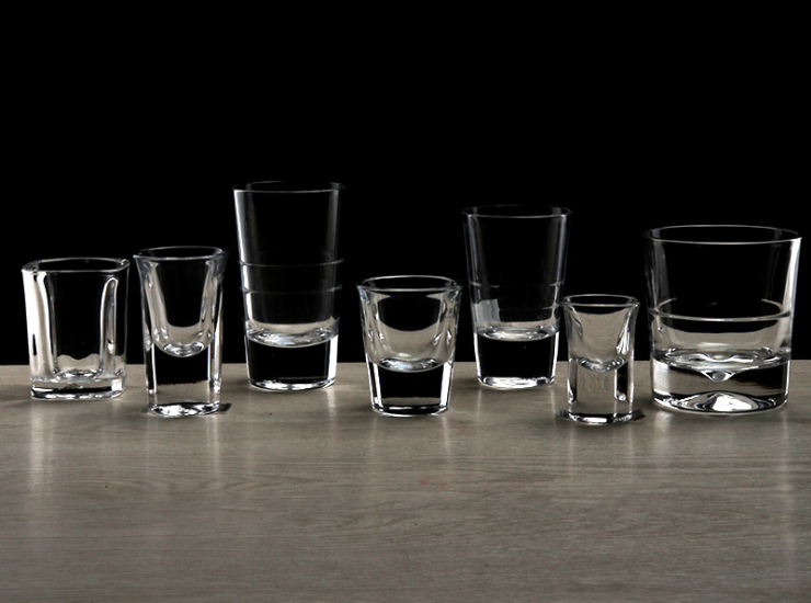 小酒杯B52杯shot杯吞杯高脚杯厚底茅台玻璃杯15ml白酒杯子弹杯 (请跟装箱数下单)