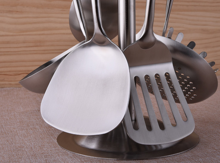 Stainless Steel 304 Kitchenware Cooking Scoop Shovel 7Pcs Premium Gift Boxes Premium