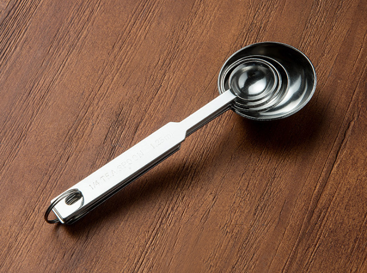 Stainless Steel Measuring Spoon Home Baking Bar Bartery Measuring Tool 4 Set Of Seasoning Spoon