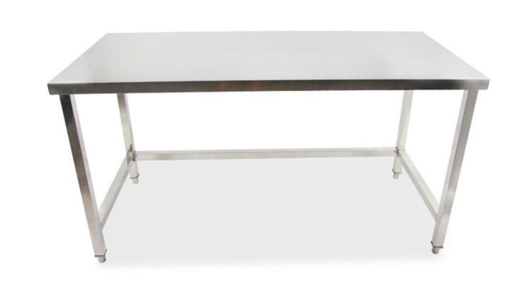 Stainless Steel Single-Layer Workbench Kitchen Single-Layer Pipe Drawing Workbench Loading Table (Shipping & Installation to be Quoted Separately)