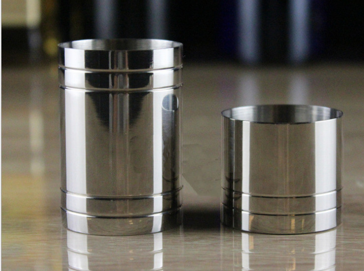 Stainless Steel Straight Body Cup 304 Stainless Steel Straight Oz Sauce Cocktail Bartender Cup