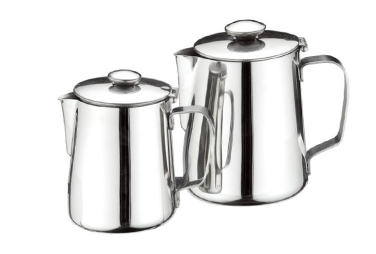 不锈钢带盖拉花杯 卡布奇诺拉花杯带盖 带盖水杯 咖啡壶 茶壶