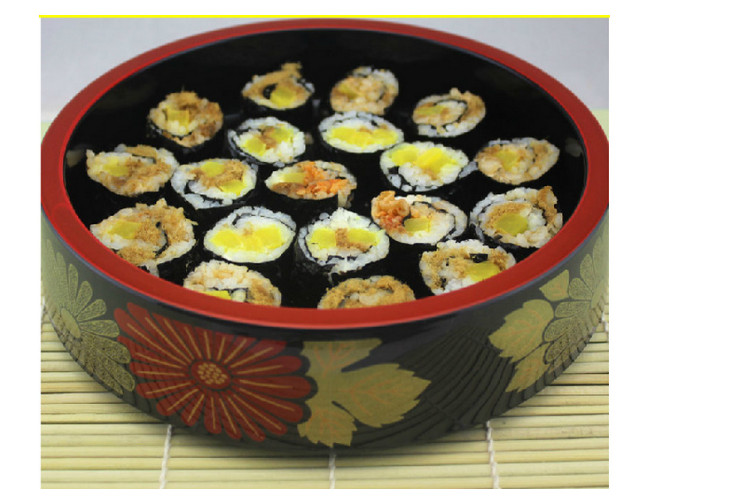 壽司桶刺身盤壽司盆日式菊花壽司桶日式 料理盤餐具三文魚