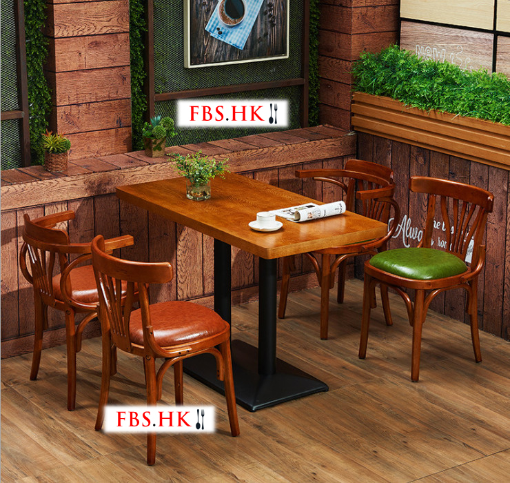 奶茶店桌椅西餐廳餐廳 咖啡廳桌椅復古休閒甜品店美食店桌椅 (運費另報)