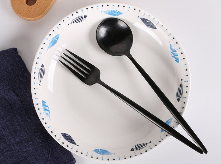 年年有鱼饭陶瓷盘子 餐厅餐盘果盘家用碗盘碟组合 日用礼品餐具