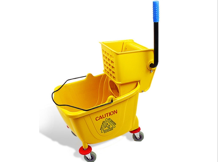 Thickened Single Bucket Squeezing Watermill Hotel Home Hand Squeezing Squeeze Squeeze Water Bucket 36L Mop Buckets Buckets