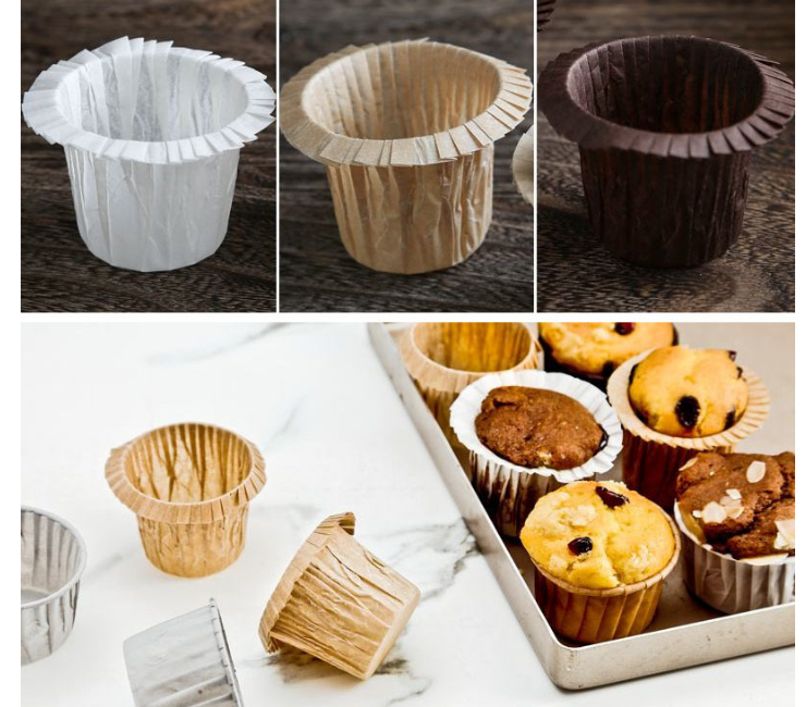 (Box/3000Pcs) Top Hat Cupcakes Flanging Muffin Cups Muffin Cake Trays Curling Muffin Cup Cake Molds Cap Trays (Door Delivery Included)