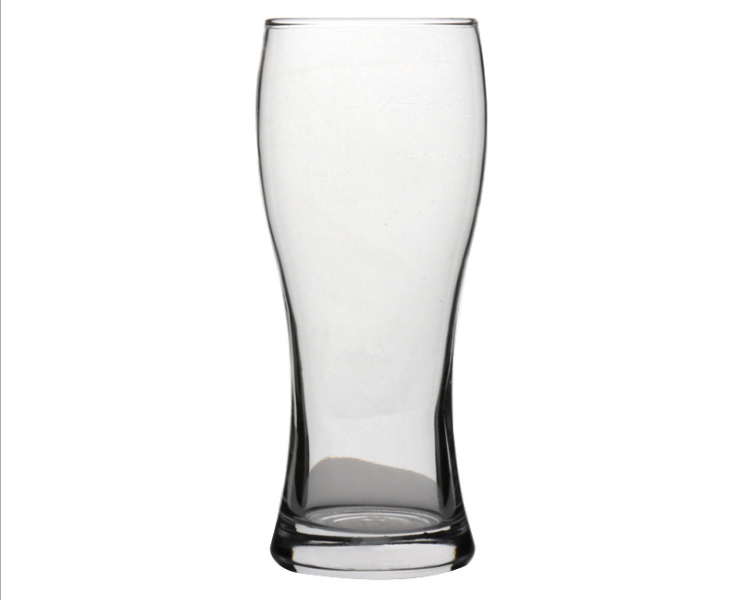 透明玻璃小麥啤酒杯 收腰果汁扎啤杯 餐廳水吧大力神杯