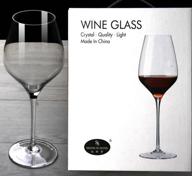 Two Gift Boxes Lead-Free Crystal Wine Glass Bordeaux Glass Wine Merchant Gift Wine Glass Wine Merchant Gift