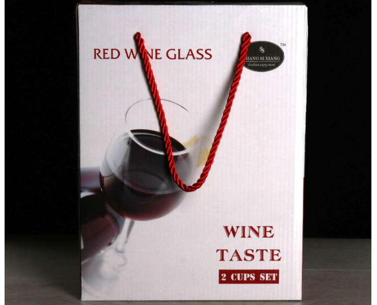 兩支禮品盒裝 無鉛水晶紅酒杯高腳波爾多葡萄酒杯
