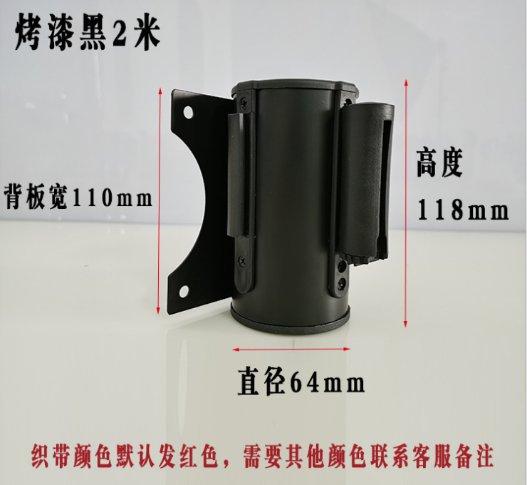 Wall-Mounted Stainless Steel Fixed Telescopic Railing Head Cashier 2/3 Meter Line Warning Or Isolation Belt Fence