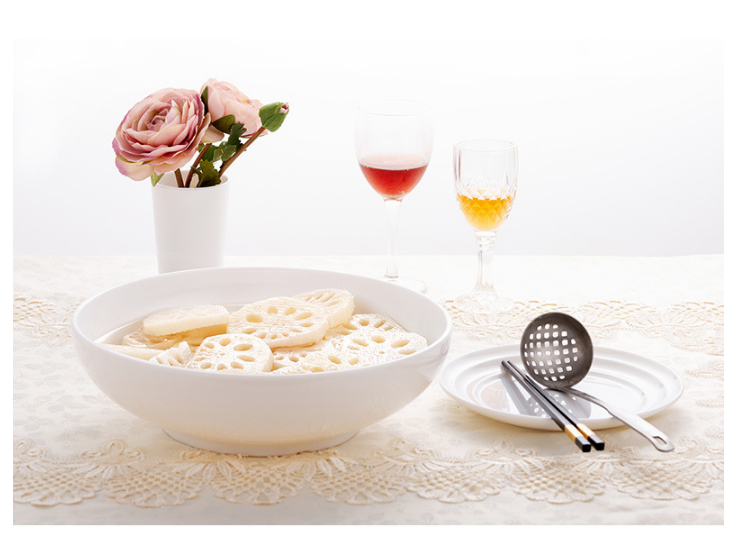 白色仿瓷密胺大碗異形湯碗酒店中式菜碗飯店快餐餐具 (多款多尺寸)