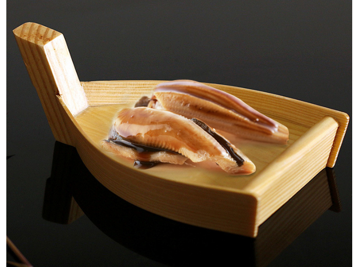 Wooden Mini Sushi Boat Sashimi Boat Simple Wooden Boat Japanese Sushi Plate Creative Japanese And Korean Swing Cake Dessert Plate (Multiple Sizes)